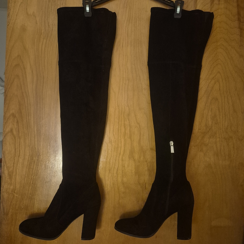 Kenneth Cole Elegant Black Over the Knee Boots